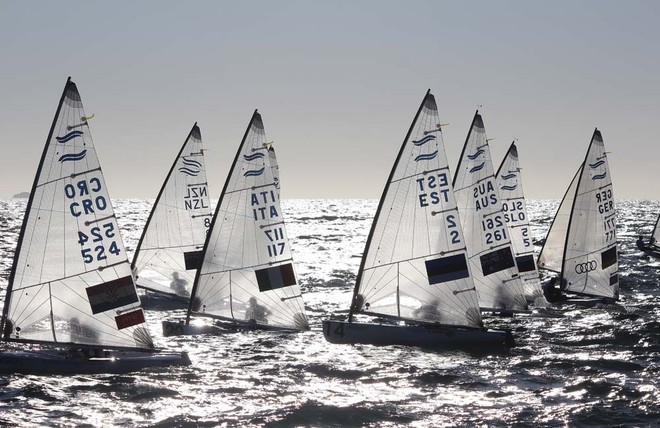 Race ten - Perth 2011 ISAF Sailing World Championships - Finn Gold Cup &copy; Robert Deaves/Finn Class http://www.finnclass.org